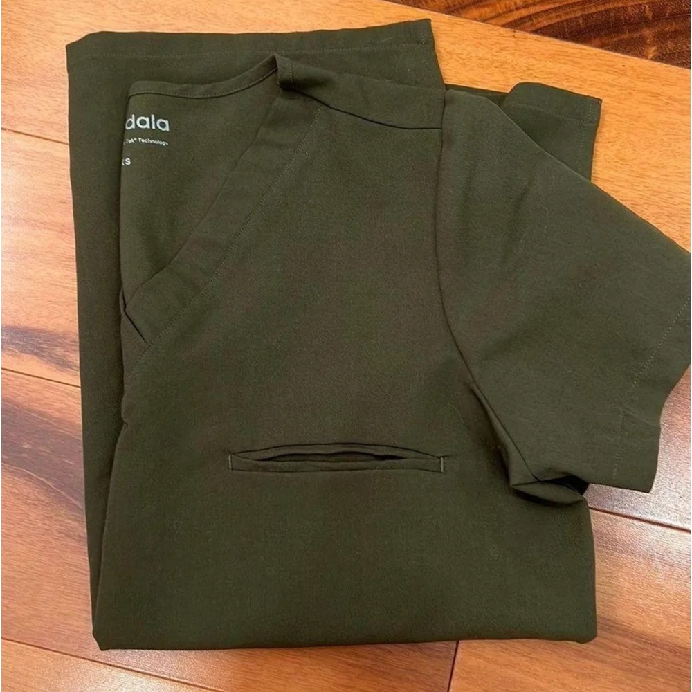Mandala Army Olive Green Scrub Set